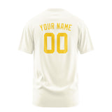 Custom Cream Gold T-Shirt