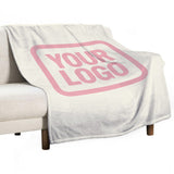 Custom Beige Pink Blanket