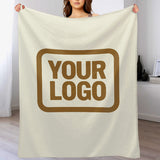 Custom Beige Khaki Blanket