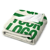 Custom Beige Emerald Green Blanket