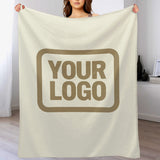 Custom Beige Light Khaki Blanket