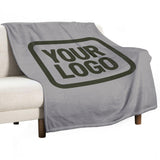 Custom Gray Dark Olive Blanket