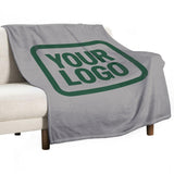 Custom Gray Moss Green Blanket