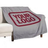 Custom Gray Crimson Blanket