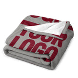 Custom Gray Crimson Blanket