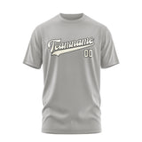 Custom Gray Cream T-Shirt