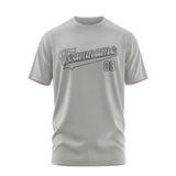 Custom Gray Gray T-Shirt
