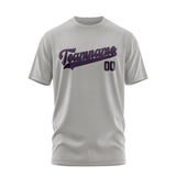 Custom Gray Purple T-Shirt