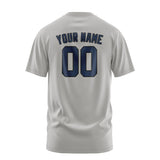 Custom Gray Blue T-Shirt