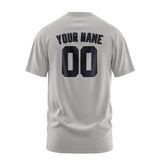Custom Gray Navy T-Shirt