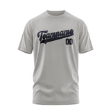 Custom Gray Navy T-Shirt