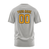 Custom Gray Yellow T-Shirt