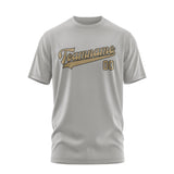Custom Gray Light Khaki T-Shirt