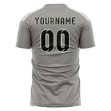 Custom Gray Olive Soccer Jersey