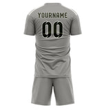 Custom Gray Olive Soccer Set