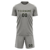 Custom Gray Olive Soccer Set