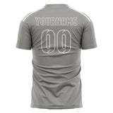 Custom Gray Gray Soccer Jersey