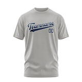Custom Gray Blue T-Shirt