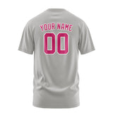 Custom Gray Pink T-Shirt