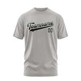 Custom Gray Black T-Shirt