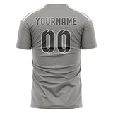 Custom Gray Dark Grey Soccer Jersey