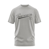 Custom Gray Dark Grey T-Shirt