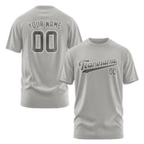 Custom Gray Dark Grey T-Shirt