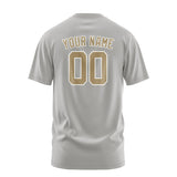 Custom Gray Light Khaki T-Shirt