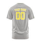 Custom Gray Light Yellow T-Shirt