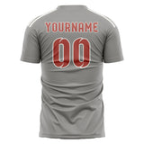 Custom Gray Copper Rose Soccer Jersey