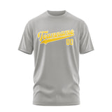 Custom Gray Gold T-Shirt