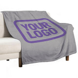 Custom Gray Lavender Blanket