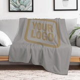 Custom Gray Light Khaki Blanket