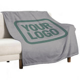 Custom Gray Teal Blanket