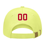 Custom Light Green Crimson Red Hat 04B21814