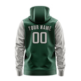 Custom Green Gray Hoodie 0505040405B31704