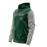 Custom Green Gray Hoodie 0505040405B31704