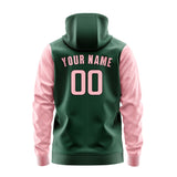 Custom Green Light Pink Hoodie 0505212105B31721