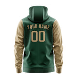 Custom Green Light Khaki Hoodie 0505252505B31725