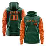 Custom Green Orange Hoodie