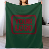 Custom Moss Green Crimson Blanket