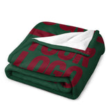 Custom Moss Green Crimson Blanket