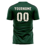 Custom Green Cream Soccer Jersey