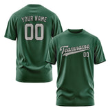 Custom Green Gray T-Shirt