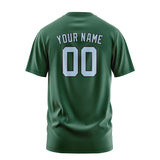 Custom Green Light Blue T-Shirt