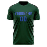 Custom Green Sky Blue Soccer Jersey