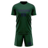 Custom Green Blue Soccer Set