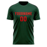 Custom Green Orange Red Soccer Jersey