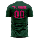 Custom Green Pink Soccer Jersey