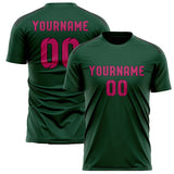 Custom Green Pink Soccer Jersey